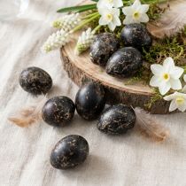 Article Coquilles d'œufs de caille noires décoratives 3 cm - Lot de 50