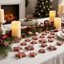 Article Étoiles de Décoration à Paillettes Roses 4 et 5 cm - Lot de 40