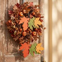 Article Suspension décorative en bois feuilles d'érable automnales 22 cm – Lot de 4