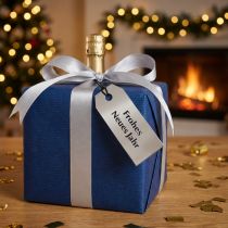 Article Étiquettes Cadeaux « Bonne Année » Argentées 8 × 3,5 cm - Lot de 50