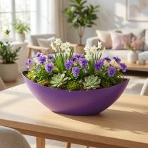 Article Coupe décorative violette en plastique 38,5 cm