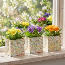 Article Lot de 8 sacs cadeaux en papier motif aquarelle 12 x 12 cm