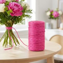 Article Ruban en Jute Fuchsia 4 mm - Bobine de 100 m