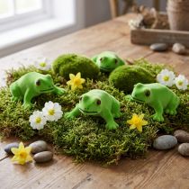 Article Figurine décorative grenouille verte 7,5 cm – Lot de 9