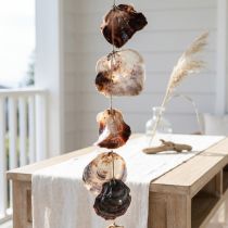 Article Guirlande Décorative en Coquillages Naturels et Bois Flotté 150 cm