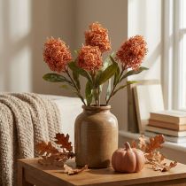 Article Branche de Skimmia Orange en Plastique Effet Vintage 59 cm - Lot de 3