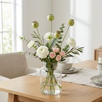 Article Moyennes fleurs de pavot artificielles vertes, 61 cm, lot de 3