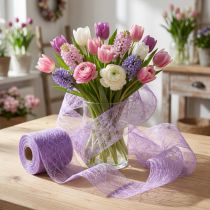 Article Rouleau de Vlies Décoratif 8 cm x 25 m Couleur Lilas