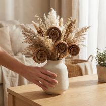 Article Fleurs séchées naturelles en spirale – Palm Male 25 pièces