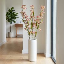 Article Branche décorative avec fleurs artificielles roses - Lot de 3, 110 cm
