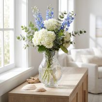 Article Vase en verre transparent en forme de poisson - 24,5 cm