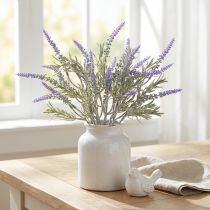 Article Lot de 3 bouquets de lavande artificielle en violet, 38 cm, 9 tiges