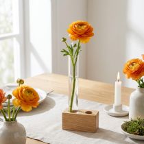 Article Tube en verre 200 mm × 22 mm pour décoration florale