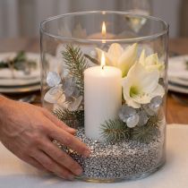 Article Granulés décoratifs argentés en marbre 2 à 3 mm, 2 kg