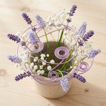 Article Fil aluminium violet 2 mm pour décoration et loisirs créatifs - 500 g, 60 m