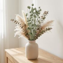 Article Bouquet de Chardons Séchés Métalliques Vert Ø1–2cm L55cm 100g