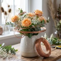 Article Fil d'aluminium 2 mm marron pour floristique et bricolage 60 m 500 g