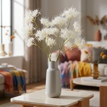 Article Branche de fleurs artificielles blanches 75 cm en polyester