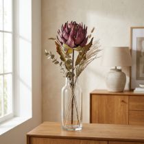 Article Artichaut Artificiel Grande Fleur Artificielle Aspect Sec Violet 76cm