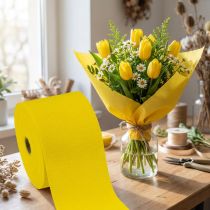 Article Rouleaux de papier crépon jaune 10 cm x 250 cm - Lot de 2