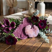 Article Champignon décoratif naturel violet et blanc lavé 1kg