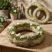 Article Couronnes en foin naturel 31-32 cm - Lot de 5