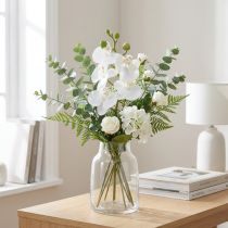 Article Orchidée artificielle blanche Phalaenopsis Real Touch 32 cm