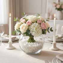 Article Galets décoratifs en verre nacré 4-10 mm - 2 kg