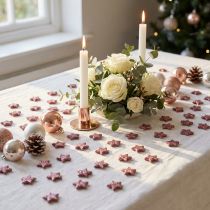 Article Mini étoiles déco scintillantes rose 1,5 cm - Lot de 144
