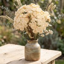 Article Fleurs artificielles Achillea crème 30 cm - Lot de 6