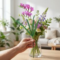 Article Freesia artificielle violette 58 cm