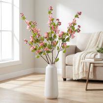 Article Branche de Fleurs de Cerisier Artificielle 125 cm - Décoration Printanière