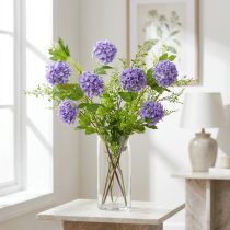 Article Branche de fleurs artificielles lilas – 5 ombelles, 78 cm, lot de 2