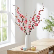Article Branche artificielle de fleurs de cerisier rose foncé 96 cm, lot de 2
