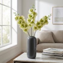 Article Orchidée artificielle phalaenopsis jaune et verte, 83 cm