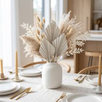 Article Mini palmes séchées blanches lavées – Lot de 100 pièces