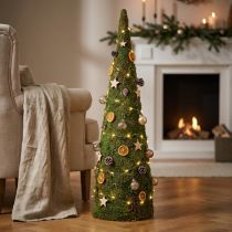 Article Décoration de sapin en mousse naturelle verte 100 cm