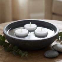 Article Lot de 10 Bougies Votives Blanches en Cire Rechargeables pour Décoration Intérieure