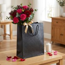 Article Sac cadeau sac cadeau noir 26×12×32cm 1 pièce