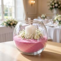 Article Sable décoratif rose 0,5 mm 2 kg