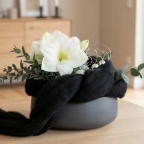 Article Laine feutrée noire 2 m pour décoration et loisirs créatifs