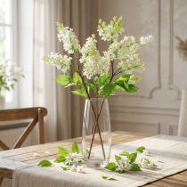 Article Branche de Lilas Artificiel Blanc 84 cm