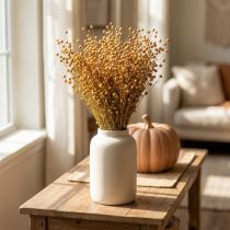 Article Lin naturel séché pour compositions florales séchées Linum Natur 60cm 180g