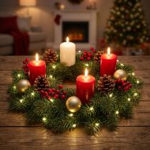 Article Guirlande lumineuse micro LED lumières de Noël minuterie 180cm