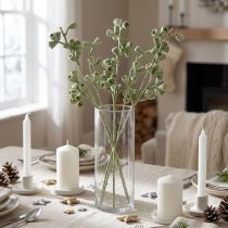 Article Branche de feuilles d’Eucalyptus vert givré – Lot de 25