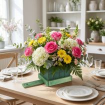 Article Mousse florale avec support bois et poignée – Lot de 8 pièces