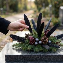 Article Plumes Noires Décoratives en Plumes d’Oie 11-14 cm - Lot de 180