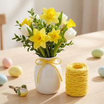 Article Bobine de cordelette en papier jaune 6 mm x 23 m