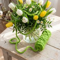 Article Fil laine et jute décoratif Vert clair 25 m