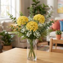 Article Fleurs artificielles Allium décoratif jaune 70 cm - Lot de 3